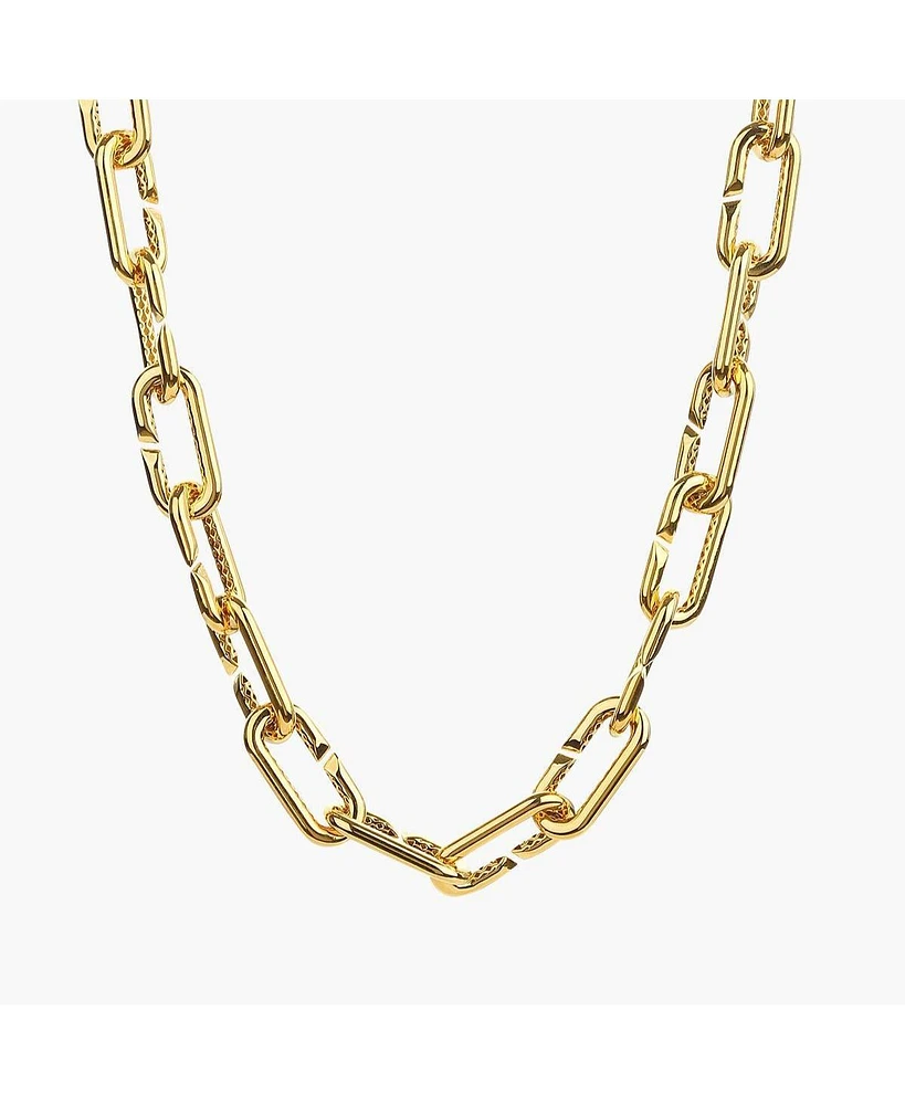 Bearfruit Jewelry Sterling Silver 18k Gold Plated Kate Chain Necklace