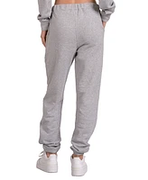 Elan Women's Cotton High-Rise Heart-Graphic Sweatpants