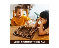 ropoda Inches 4-Way Shut The Box Dice Board Game (2-4 Players) for Kids & Adults
