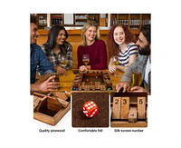 ropoda Inches 4-Way Shut The Box Dice Board Game (2-4 Players) for Kids & Adults