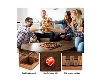 ropoda Inches 4-Way Shut The Box Dice Board Game (2-4 Players) for Kids & Adults
