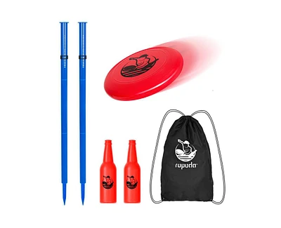 ropoda Outdoor Games - Flying Disc Game Set, Fun Bottle Drop Yard Games