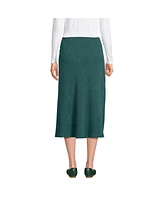 Lands' End Women's Crinkle Midi Skirt