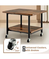 Gouun Under Desk Printer Stand with 360° Swivel Casters