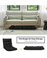 Gouun 14-Position Adjustable Folding Lazy Gaming Sofa
