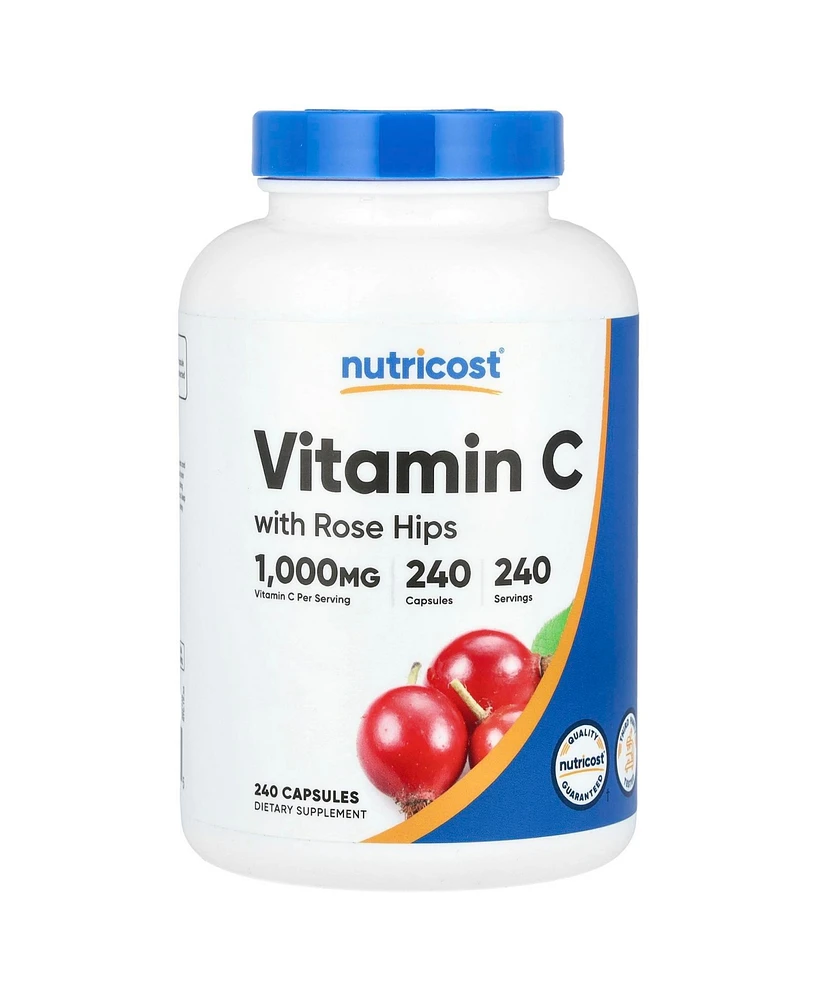 Nutricost Vitamin C with Rose Hips 1 000 mg