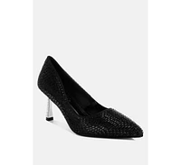London Rag Benjamins Rhinestones Embellished Pumps