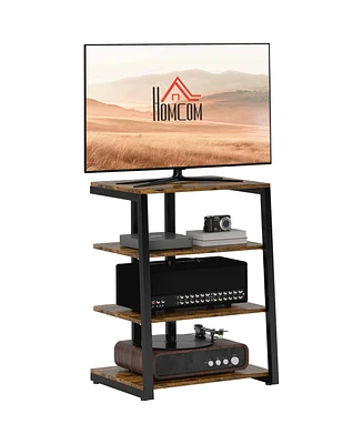 Homcom Tv Sd for 28" TVs with Shelves and Extension Lead Holder,