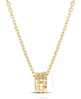 Devata Rotary Pendant Chain Necklace in 14K Gold, 16 in adj to 18 in, approx. 4.8 grams