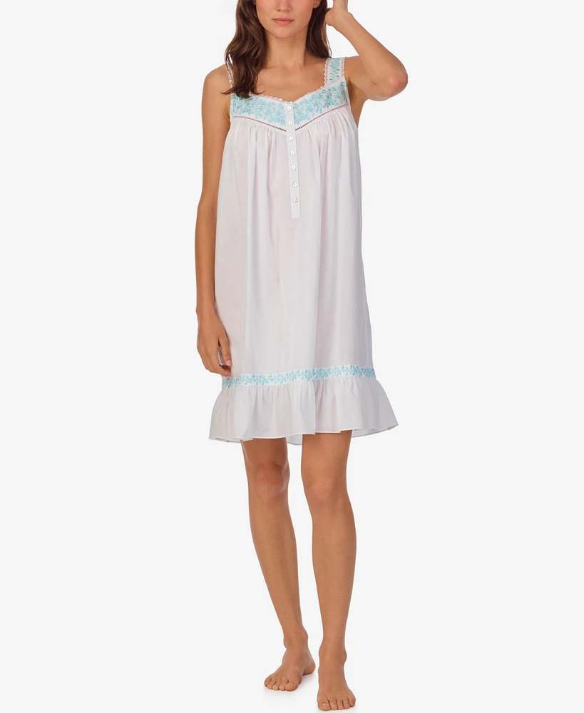 Eileen West Women's Sleeveless Short Gown
