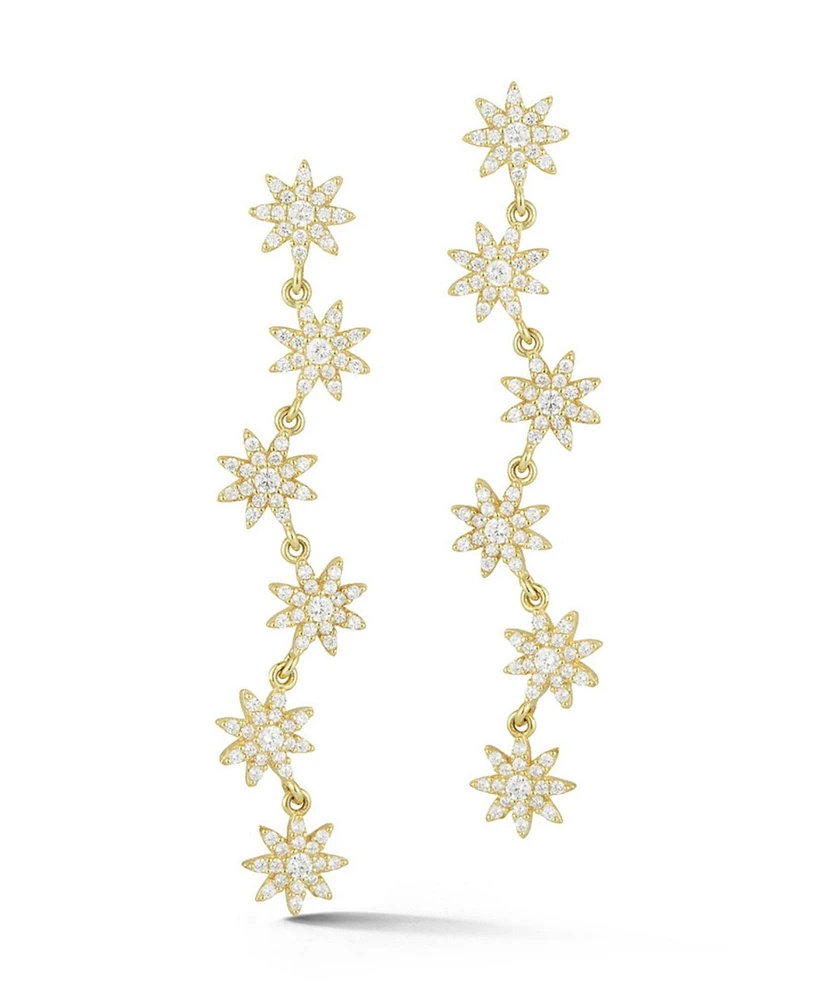 Rachel Zoe 14K Gold Over Sterling Silver Star Drop Earrings