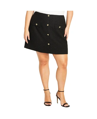 City Chic Plus Amira Skirt