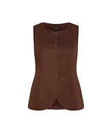 City Chic Plus Vivien Vest