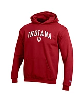 Champion Big Boys and Girls Crimson Indiana Hoosiers Campus Pullover Hoodie