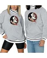 Gameday Couture Women's Gray Florida State Seminoles It To Win Sporty Pullover Sweatshirt