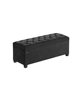 Slickblue Storage Ottoman Bench with Legs Capacity, End-of-Bed Chest for Living Room, Bedroom, Entryway