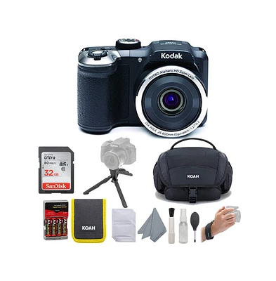 Kodak Pixpro AZ252 Astro Zoom Digital Camera (Black) Bundle