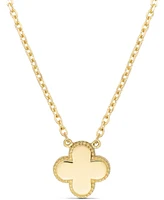 Devata Clover Chain Necklace in 14K Gold, 16 in adj to 18 in