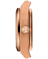 Tissot Women's Swiss Prx Diamond (1/20 ct. t.w.) Rose Gold-Tone Stainless Steel Bracelet Watch 25mm