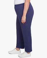 Alfred Dunner Plus French Quarter Soft Brushed Knit Average Length Pants