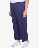 Alfred Dunner Plus French Quarter Soft Brushed Knit Average Length Pants