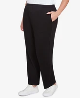 Alfred Dunner Plus French Quarter Soft Brushed Knit Short Length Pants