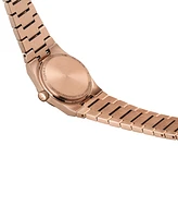 Tissot Women's Swiss Prx Diamond (1/20 ct. t.w.) Rose Gold-Tone Stainless Steel Bracelet Watch 25mm