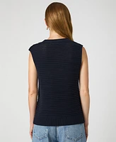 French Connection Women's Manda Open-Knit Sleeveless Vest