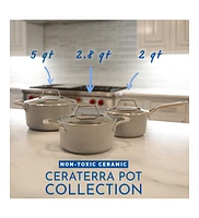 Techef - CeraTerra - 2.8 Quart Soup Pot with Cover
