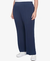 Ruby Rd. Plus Solid Scuba Knit Pleated Pant