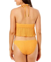 Salt Cove Juniors Crochet Ruffle Trim Midkini Hipster Bikini Bottoms Exclusively At Macys