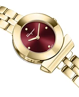 Ferragamo Women's Swiss Gancino Gold Ion Plated Bracelet Watch 27mm