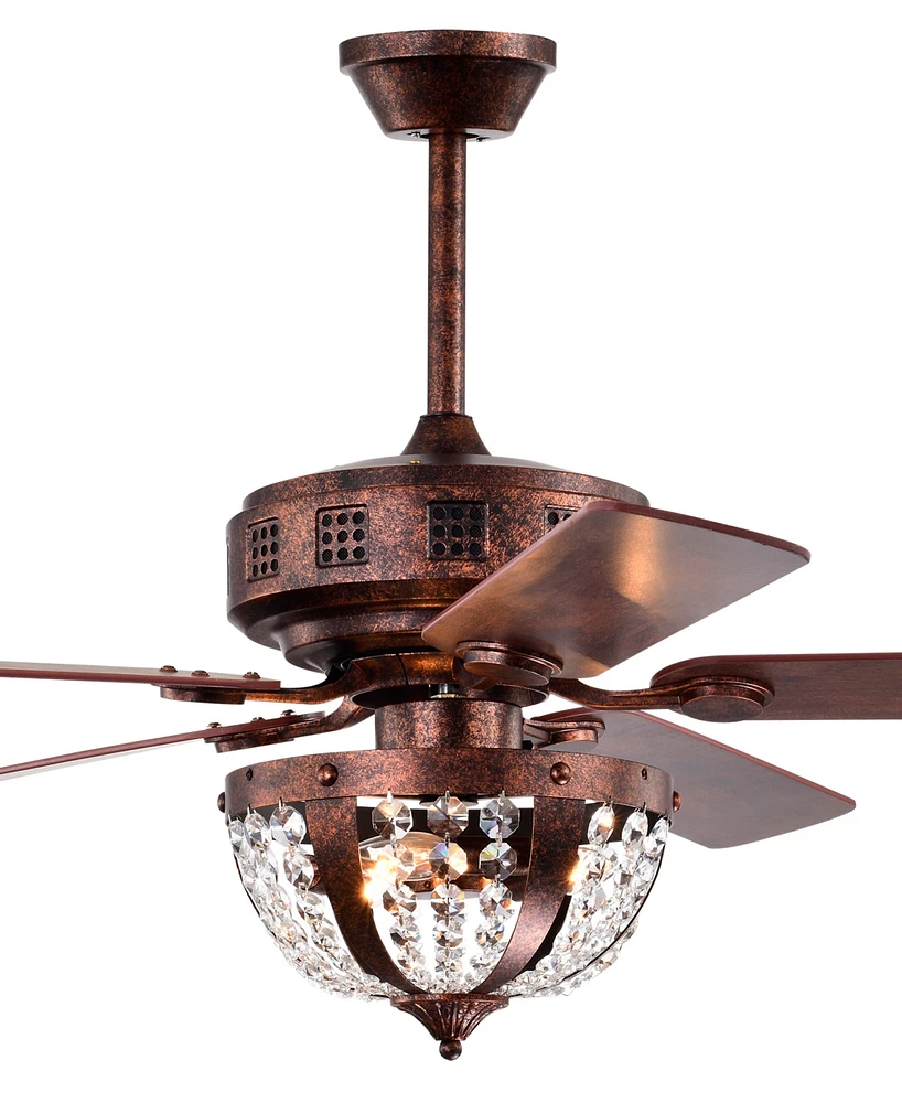 Home Accessories 52" Chandler 3-Light Indoor Ceiling Fan with Light Kit and Remote