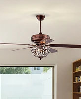 Home Accessories 52" Violette 3-Light Indoor Ceiling Fan with Light Kit and Remote