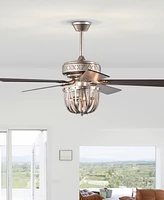 Home Accessories 52" Emani 3-Light Indoor Ceiling Fan with Light Kit and Remote