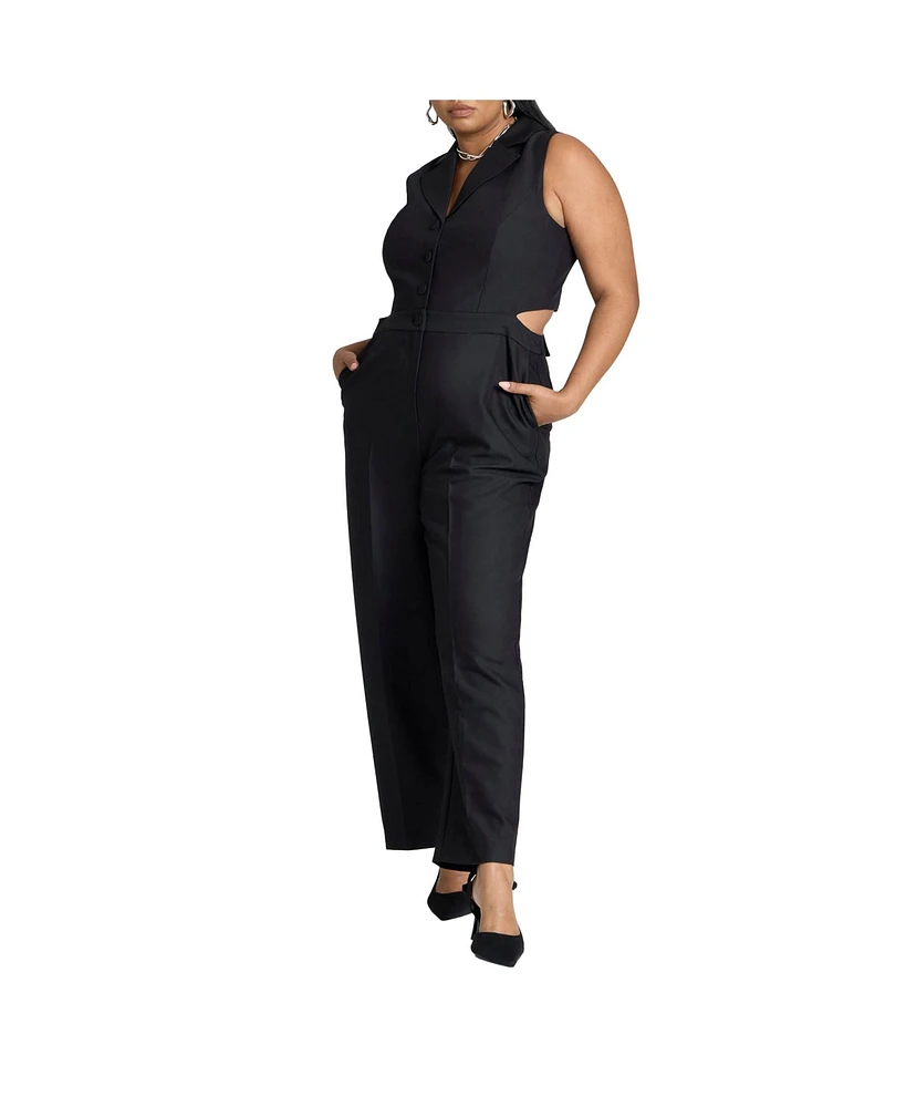 Eloquii Plus Vest Jumpsuit