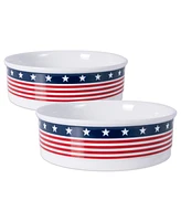 Bone Dry Stars and Stripes Pet Bowl