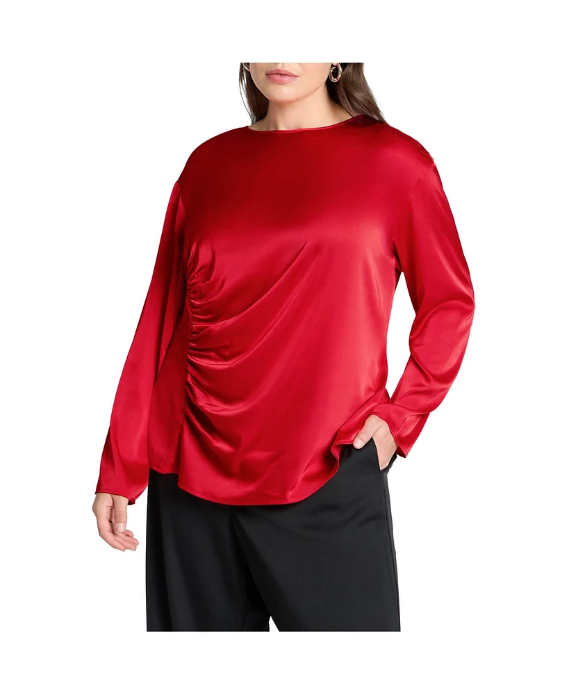 Eloquii Plus Shirred Body Top