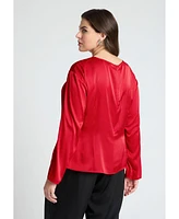 Eloquii Plus Shirred Body Top