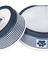 Bone Dry Paw Patch Stripe Single Pet Bowl