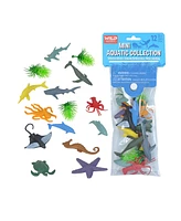 Wild Republic Polybag Mini Aquatic Figurines, 12 Pieces