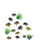 Wild Republic Polybag Mini Turtle Figurines, 15 Pieces