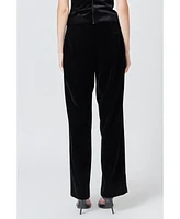 endless rose Women's Velvet High Waisted Trousers