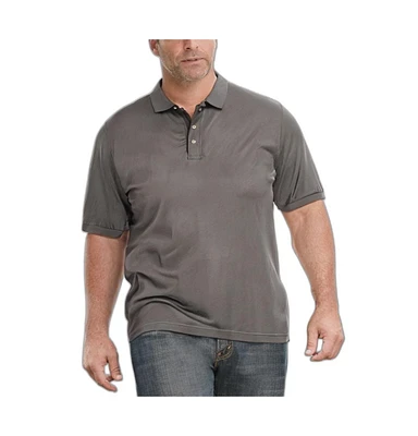 KingSize Big & Tall Longer-Length Shrink-Less Pique Polo Shirt