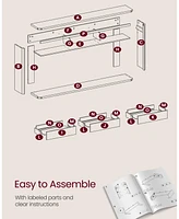 Slickblue 63-Inch Console Table with 3 Drawers Narrow Entryway for Living Room or Hallway