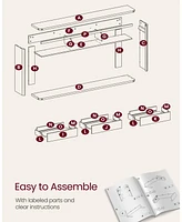 Slickblue 63-Inch Console Table with 3 Drawers Narrow Entryway for Living Room or Hallway
