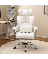 Office Desk Chair Big and Tall Executive with Footrest Lumbar Support