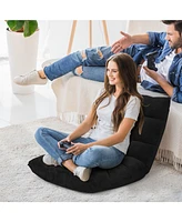 Gouun Adjustable 14-Position Floor Chair Folding Lazy Gaming Sofa Chair