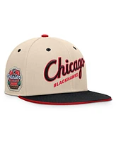 Fanatics Men's Cream/Black Chicago Blackhawks 2025 Nhl Winter Classic Snapback Hat