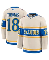 Fanatics Men's Robert Thomas Cream St. Louis Blues 2025 Nhl Winter Classic Premium Player Jersey